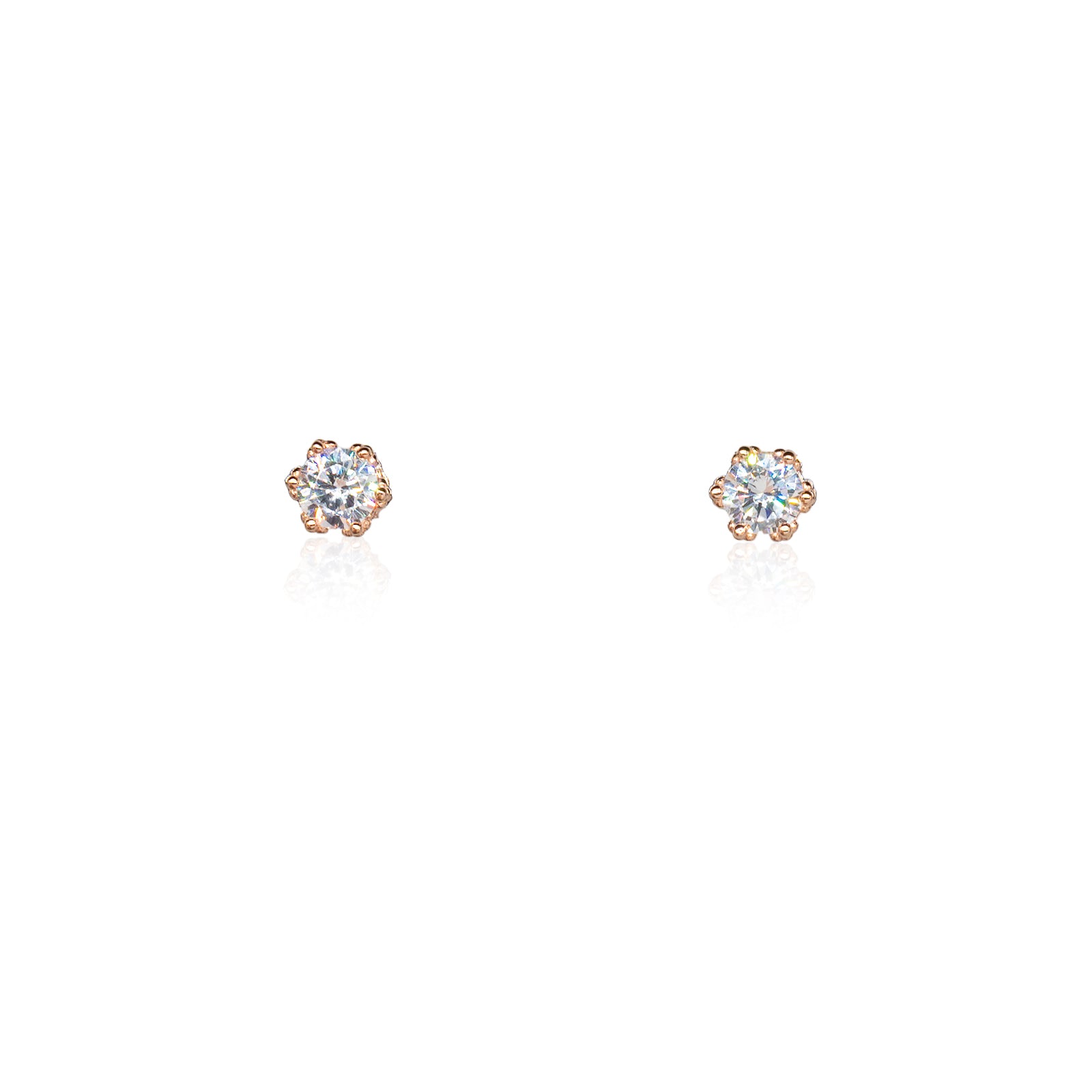 Orecchini Donna Re Mida Argento 925 A Lobo Con Zirconi Bianchi O024